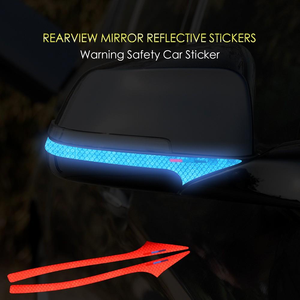 Decal Tem Dải Màu Phản Quang Dán Gương ô Tô  Ms-300