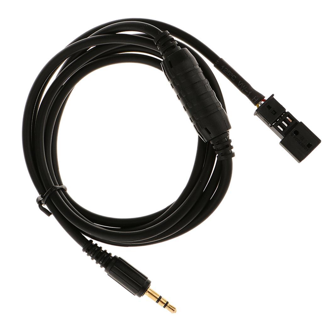 Car Female Audio AUX 3.5mm Input Adapter Cable For  BM54  E46  E53