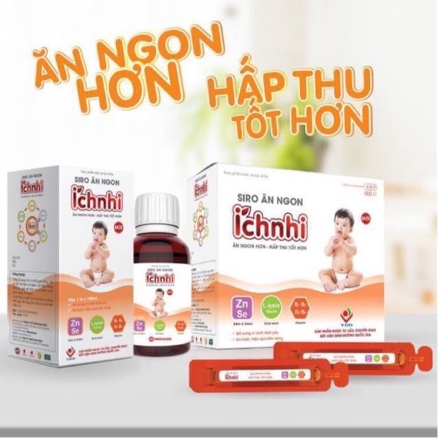 Siro Ăn Ngon Ích Nhi- Giúp Bổ Sung Các Vi Chất Cải Thiện Chứng Biếng Ăn- Giúp Trẻ Thèm Ăn Tự Nhiên Và Ăn ngon Miệng ( hộp 20 ống  )