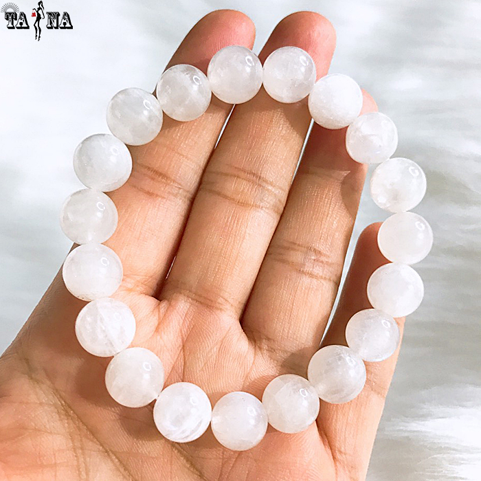 Vòng tay đá mặt trăng (moonstone) 2A hợp mệnh Kim, Thủy