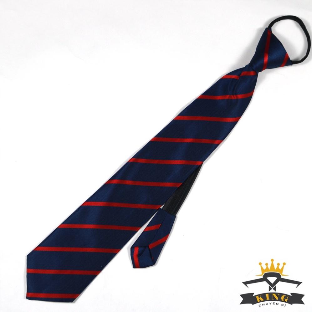 Cà vạt nam thắt sẳn KING chú rể và công sở vải lụa mịn hàn quốc cao cấp 8cm giá rẻ C0020