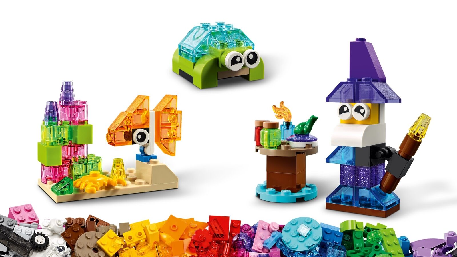 Đồ Chơi  LEGO Classic Hộp Lắp Ráp Sáng Tạo Trong Suốt 11013 Cho Bé Trên 4 Tuổi