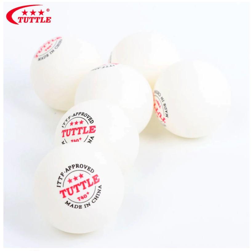 Quả Bóng Bàn Thi đấu Tuttle Bàn Trận Đấu Quần Vợt Bóng Bàn 3 Sao ITTF Chấp Thuận 6/ 12 Chất Liệu Mới T40