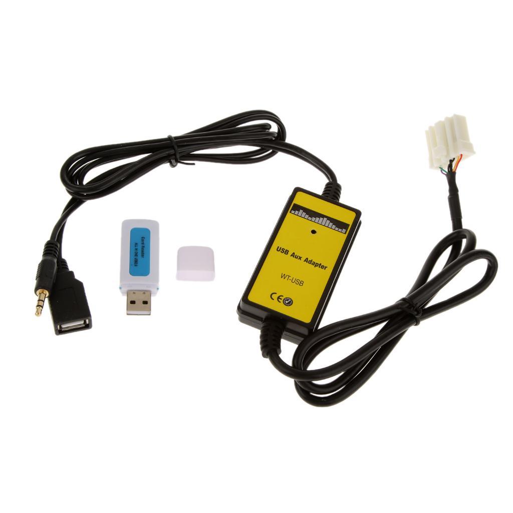 Car USB/ MP3 Player Interface AUX-IN Adapter For    MPV