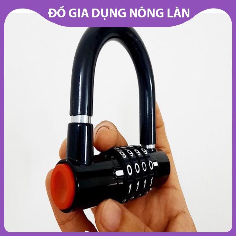 Ổ khóa chữ U mini 4 mã số bảo đảm an toàn cho tài sản NL Shop