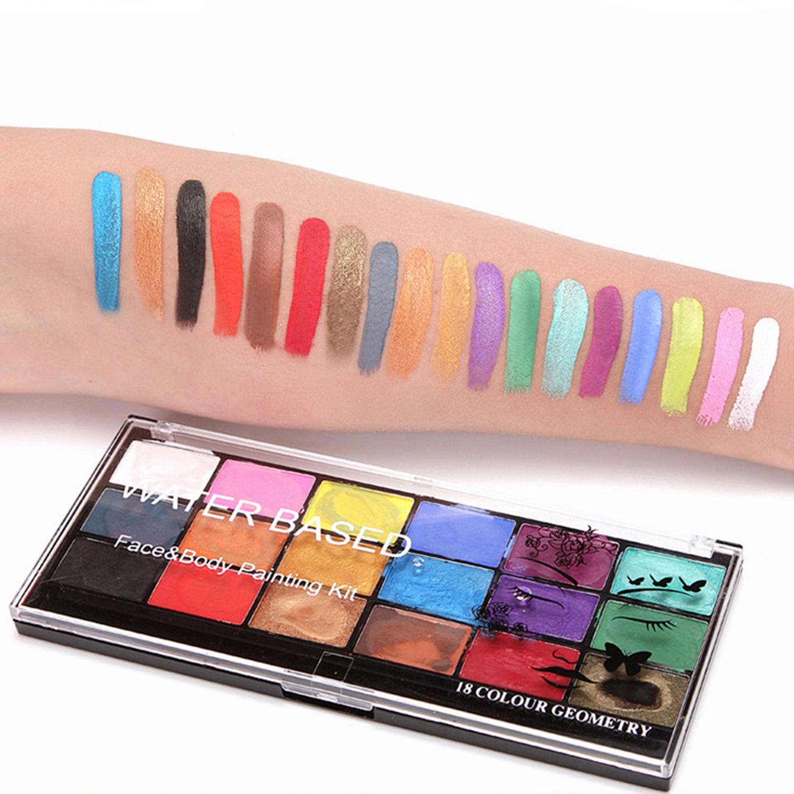 Face Body Paint Palette Professional Non-toxic Toner Safe Water-Based Paints