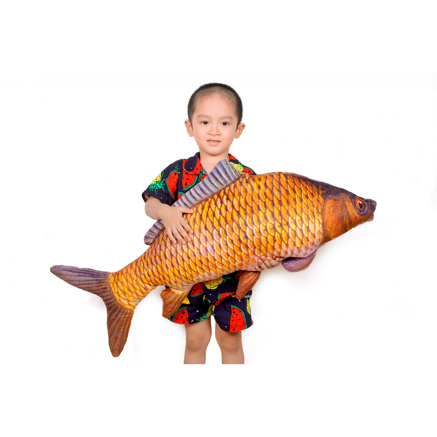 Cá chép 3D cao cấp nhồi bông size 90cm