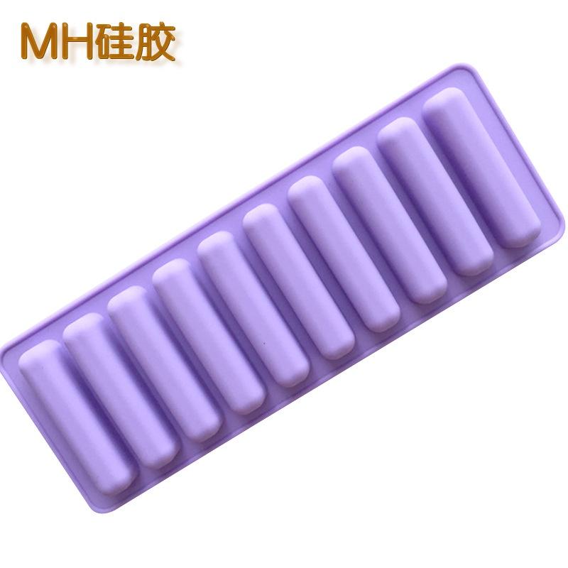 Khuôn Silicone Làm Thạch Rau Câu,Sô Cô La,Tiramisu Hình 10 Bánh Quy Dài