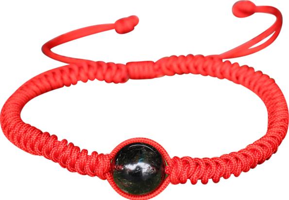 Vòng Tay Kết Dây Hạt Thạch Anh Tóc Đen Ngọc Quý Gemstones GA24