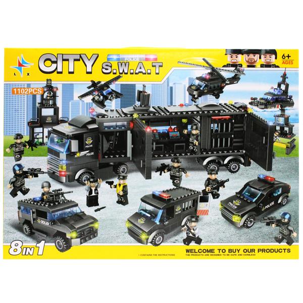 Đồ Chơi Lắp Ráp 8 Trong 1 City S.W.A.T LX - LXA323 (1102 Mảnh Ghép)