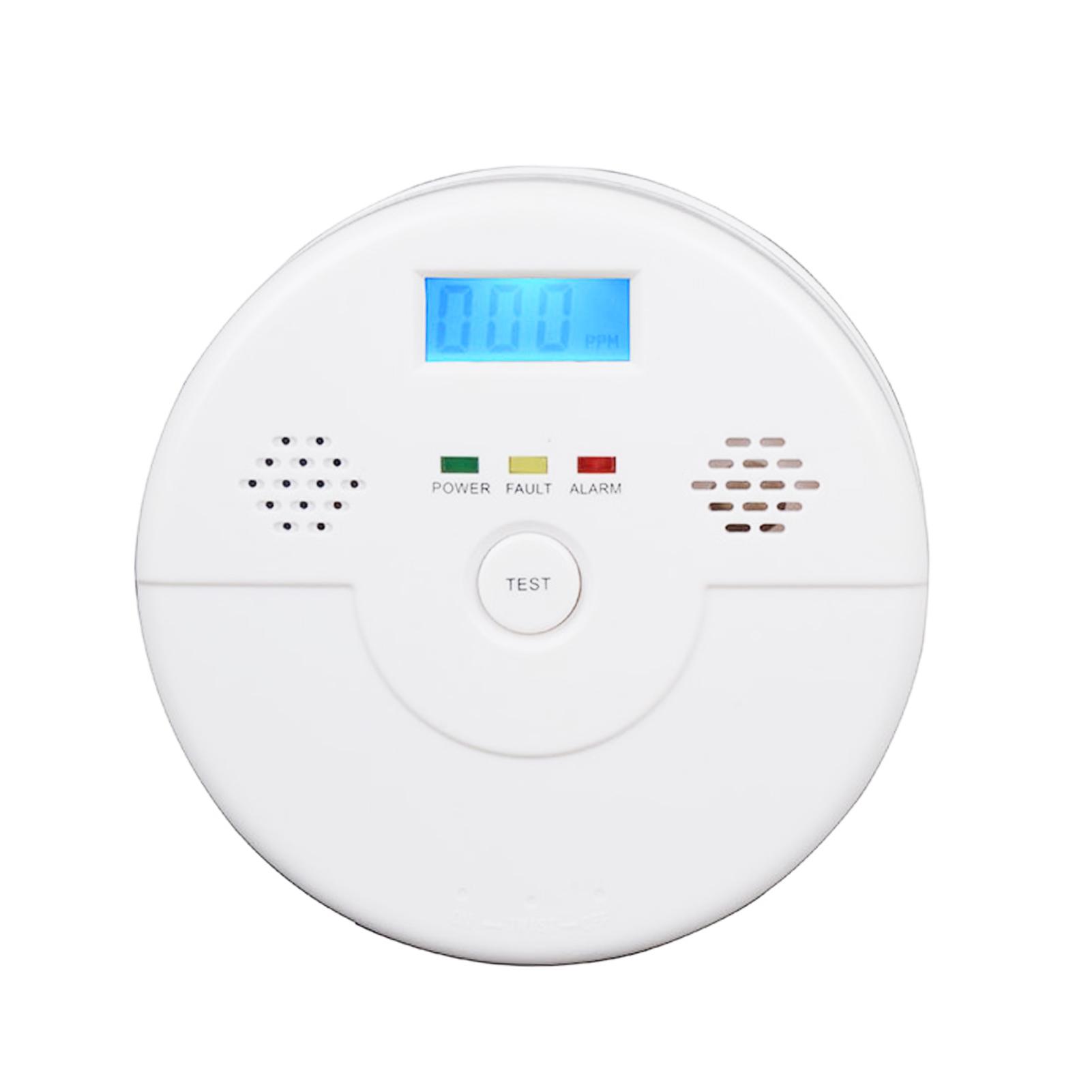 Máy dò nồng độ, cảnh báo CO, màn hình kỹ thuật số, chạy bằng pin