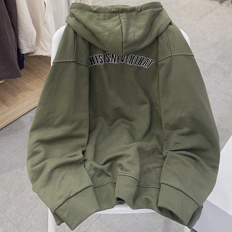 Áo Khoác nỉ This xanh rêu unisex ảnh thật SSSTore