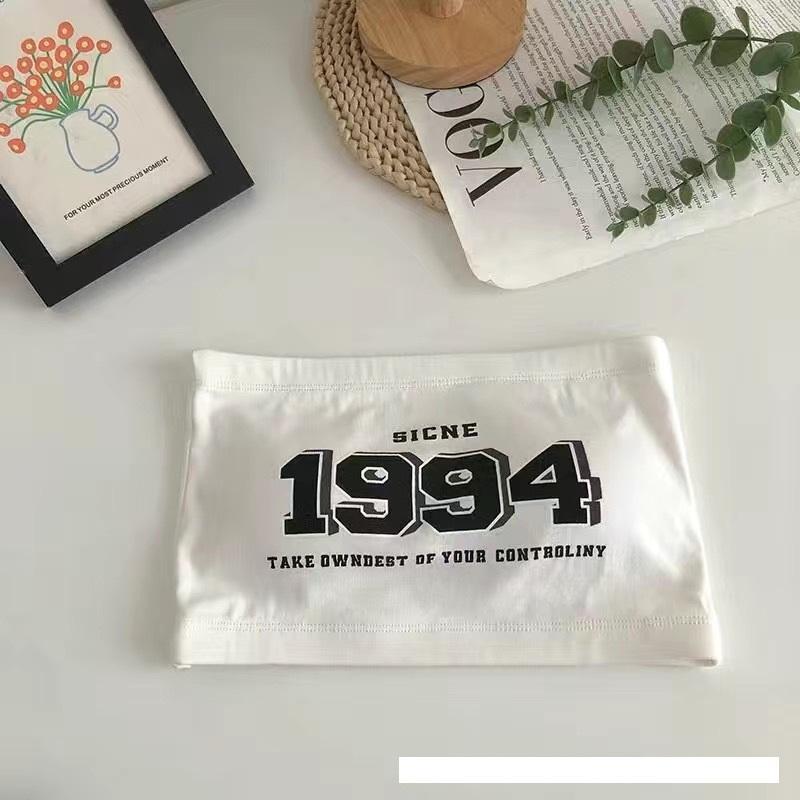 ÁO BRA HỌA TIẾT 1994, Áo ống cúp ngực không dây, có đệm lót 1cm may liền áo, chất thun cotton, Phong Cách HànQuốc quyến.rũ Nữ Top Women Dáng Ngắn