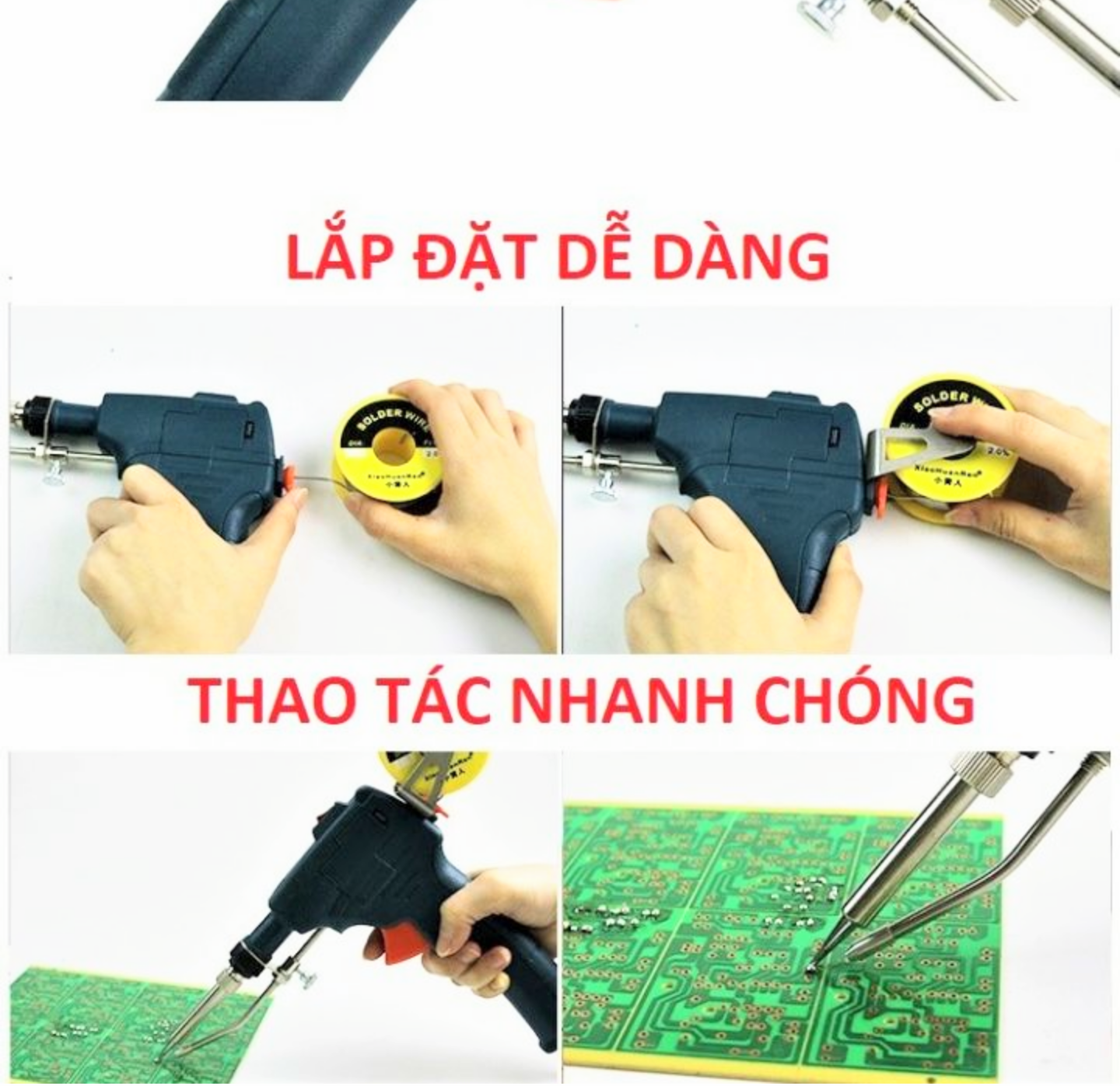 1 BỘ MỎ HÀN THIẾC TỰ ĐỘNG ĐẨY THIẾC KHI HÀN TIỆN DỤNG HÀNG CAO CẤP