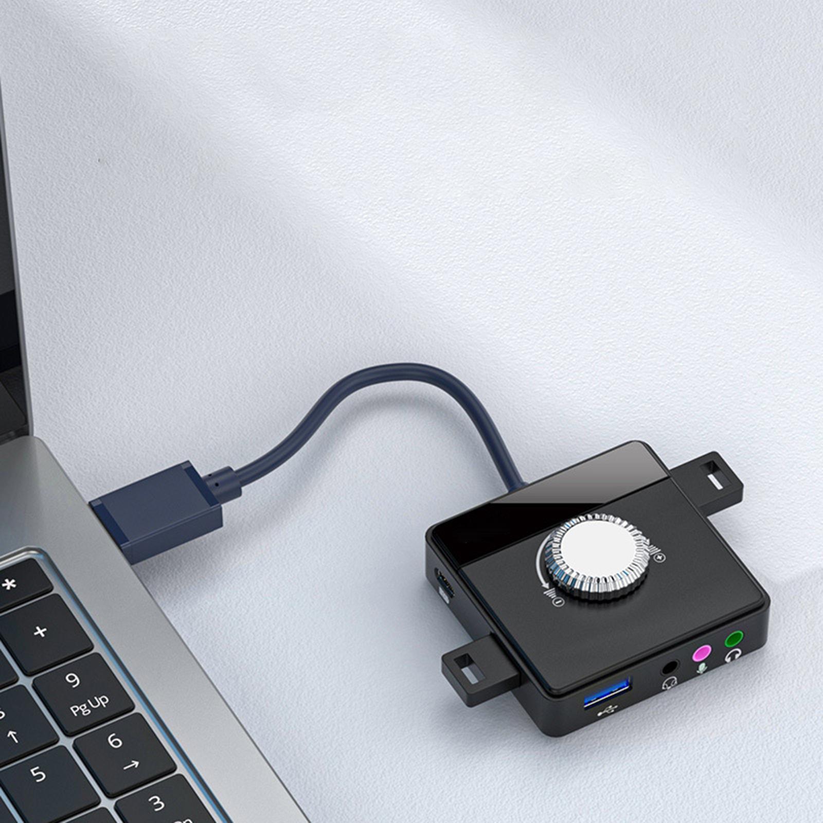 Audio Adapter 3 Ports to 3.5mm Jack High Speed Converts for Microphone Mouse
