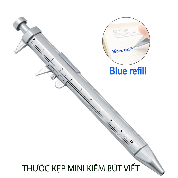 Bút bi kiêm thước kẹp 10cm