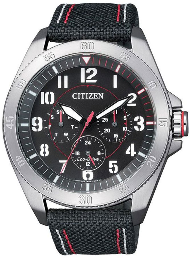 Đồng Hồ Nam Citizen Dây Vải Nato BU2030-17E - Mặt Đen