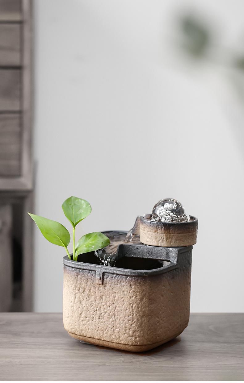 Thác Nước Phong Thủy Ngọc Cối Xoay_Hàng chính hãng