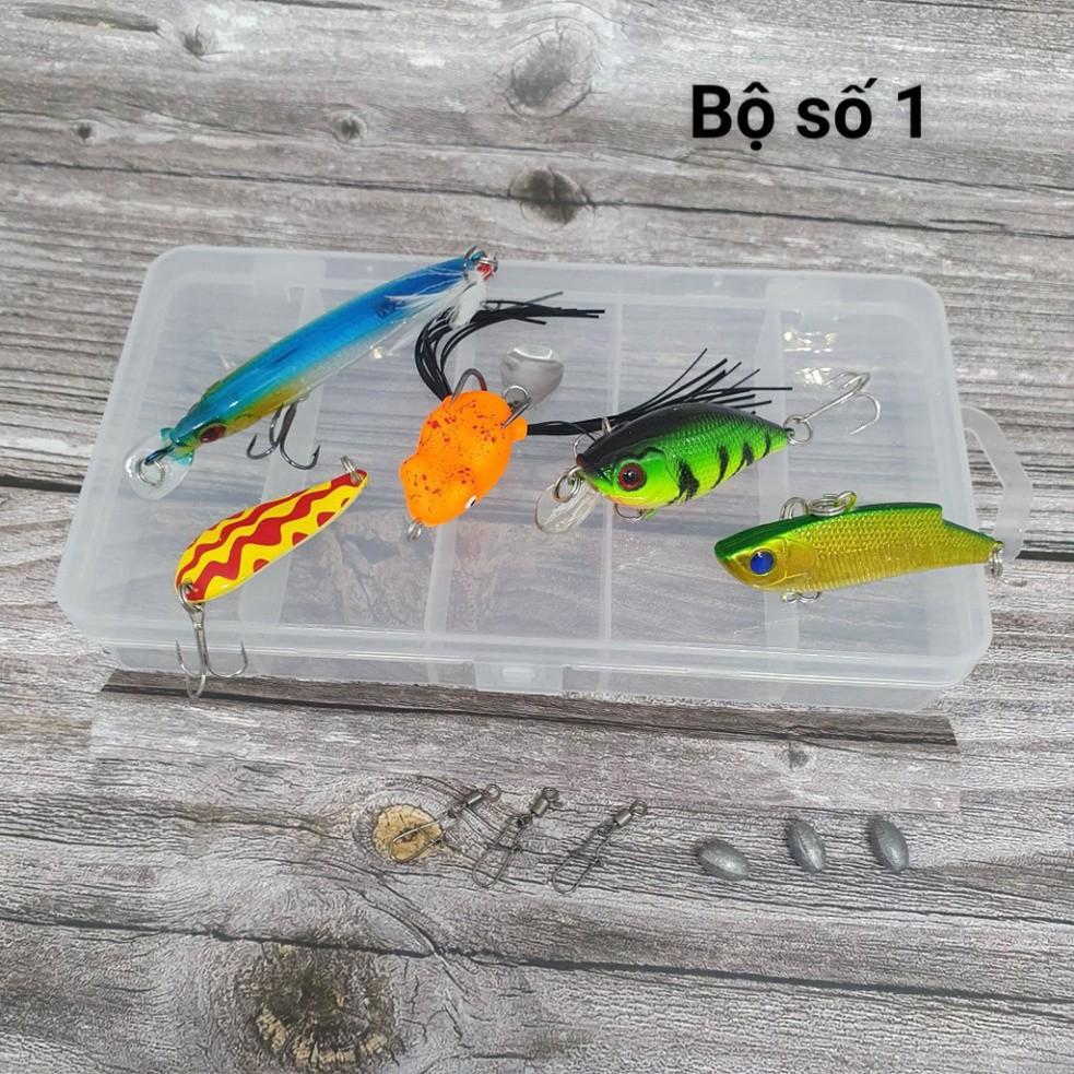 Bộ Combo Mồi Lure 5 Tầng Nước Đầy Đủ
