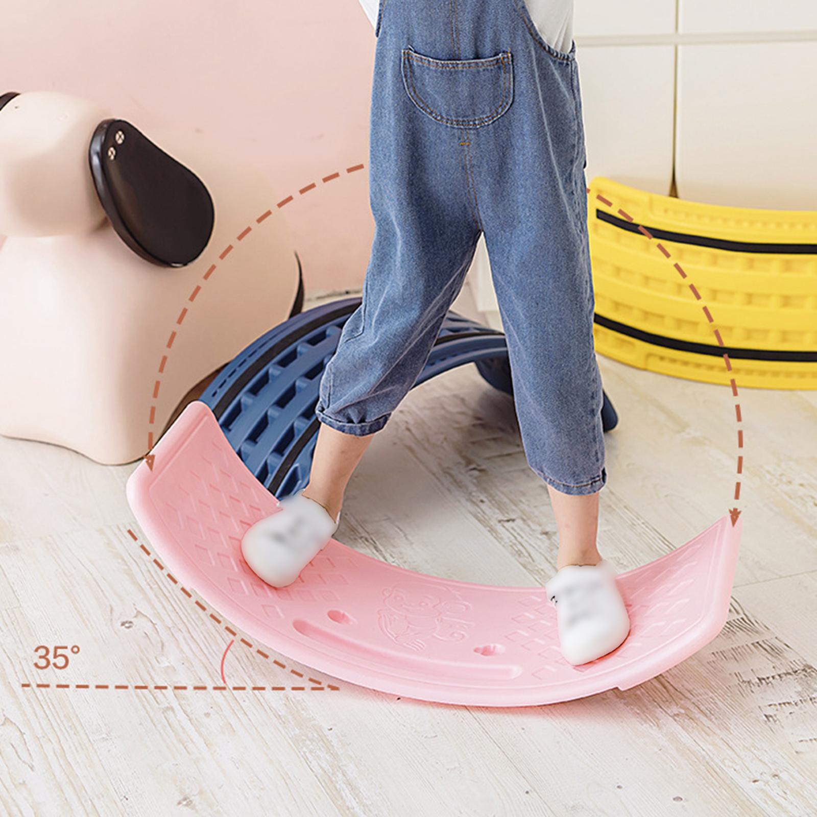 2Pcs Multifunctional Wobble Board Nonslip Open Ended Toy Balancing Toys Board Kids Balance Board for Stability Children Toddlers Workout