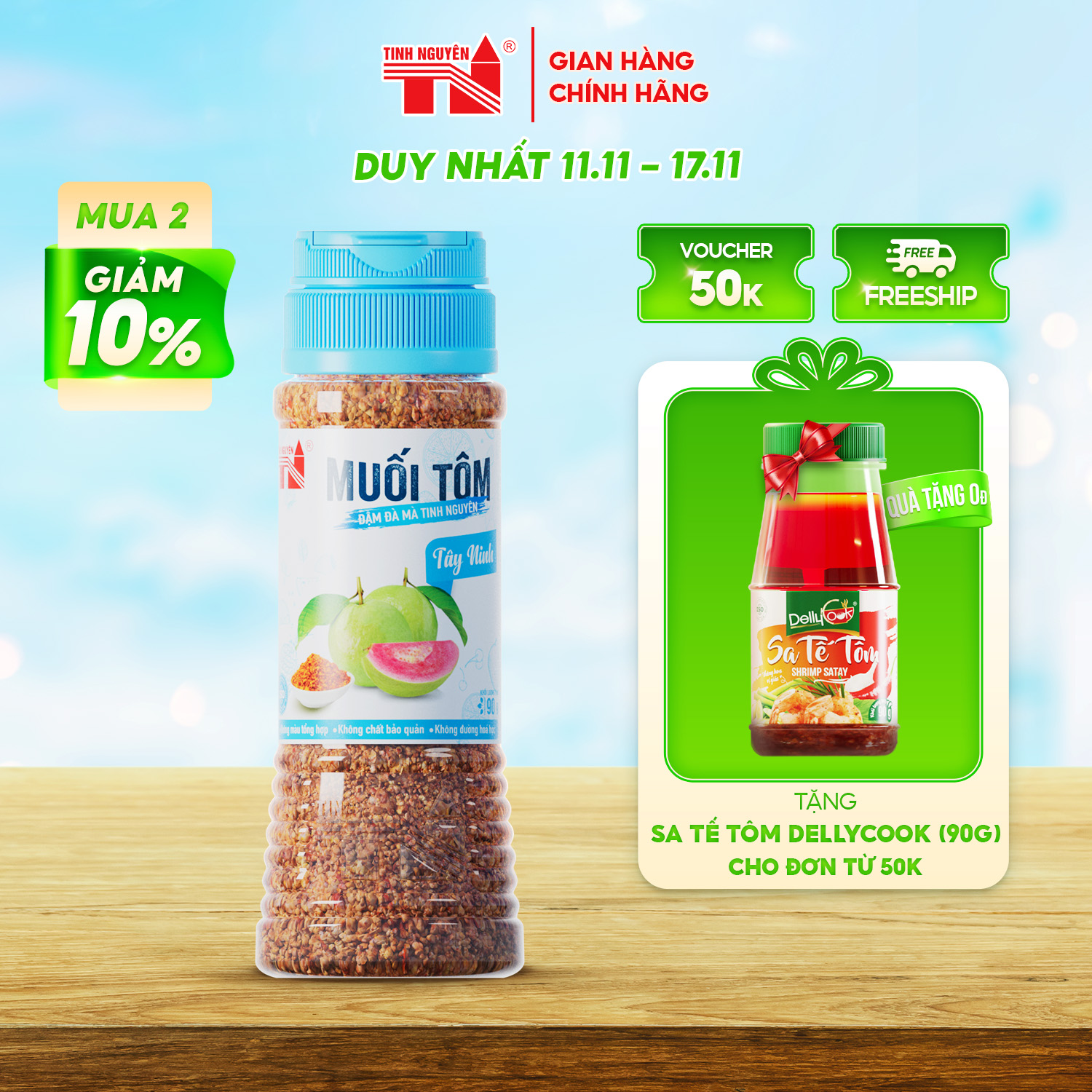 Muối Tôm Tây Ninh Tinh Nguyên