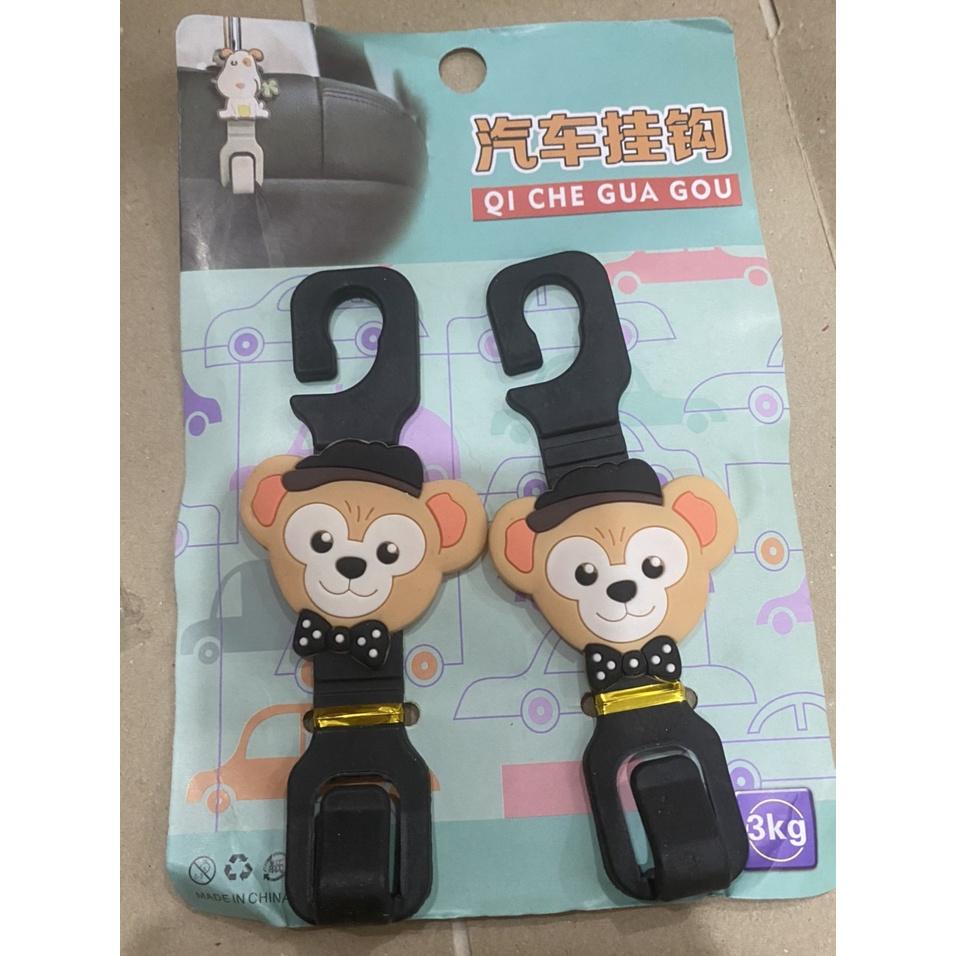 Móc Treo Đồ Sau Ghế Ô Tô Nhiều Hình Dễ Thương –  Tiện Dụng Dành Cho Ô Tô, Xe Hơi Siêu Bền - 1 bộ gồm 2 cái