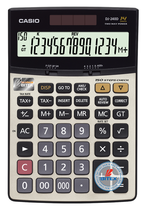 Máy Tính Casio DJ 240D-W-DP Plus