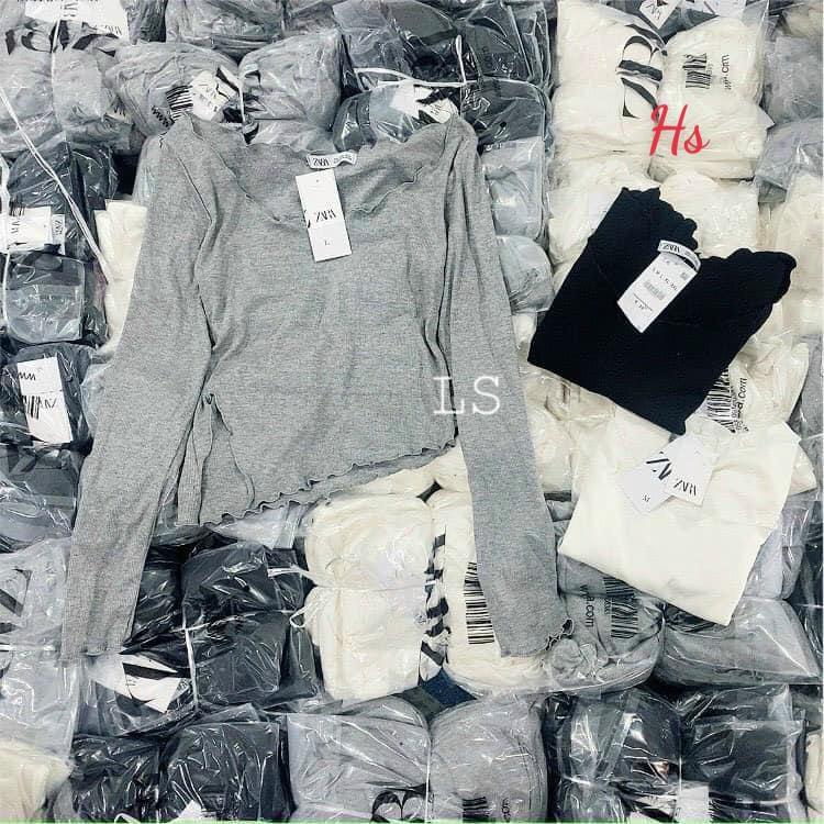 Áo Body Nữ Dài Tay Xẻ Tà, Áo Thun Nữ Cổ Bèo Vạt Lệch