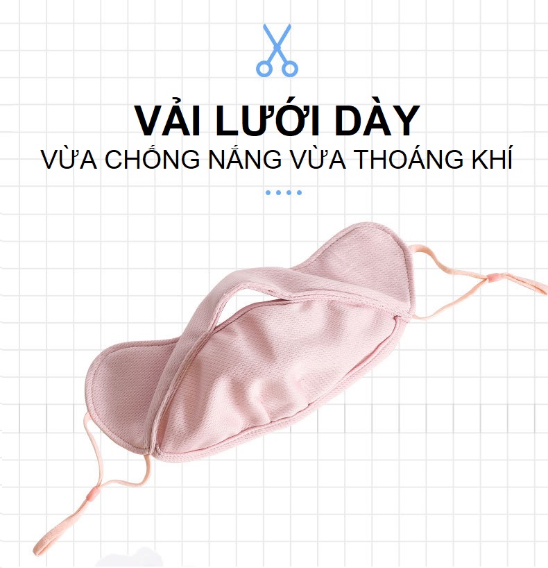 1 Bộ khẩu trang & Găng tay chống nắng vải dày Anasi L441 & LO32