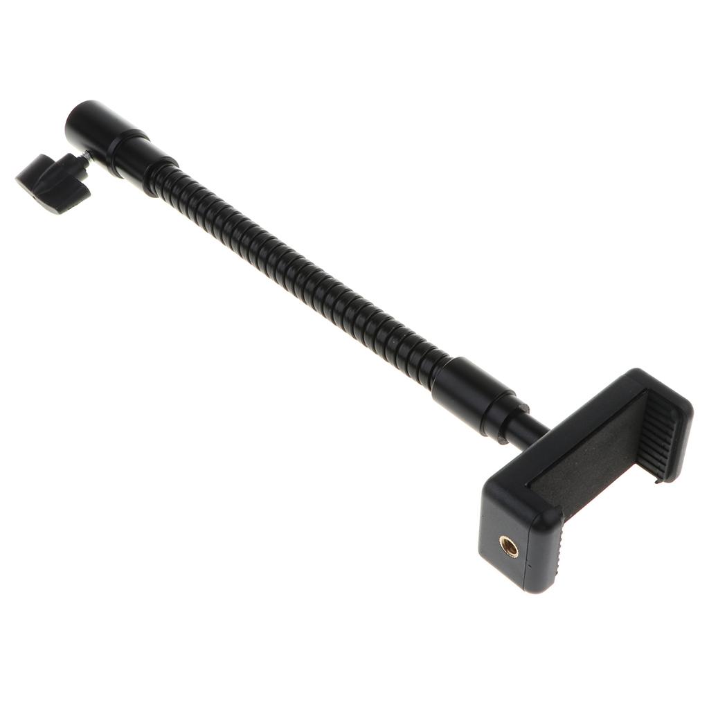 Mobile Phone E Clip Tripod Bracket Holder Mount Connect   Metal Hose