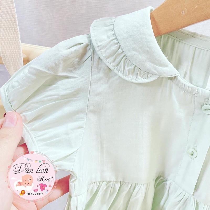 Váy xanh bạc hà cho bé gái