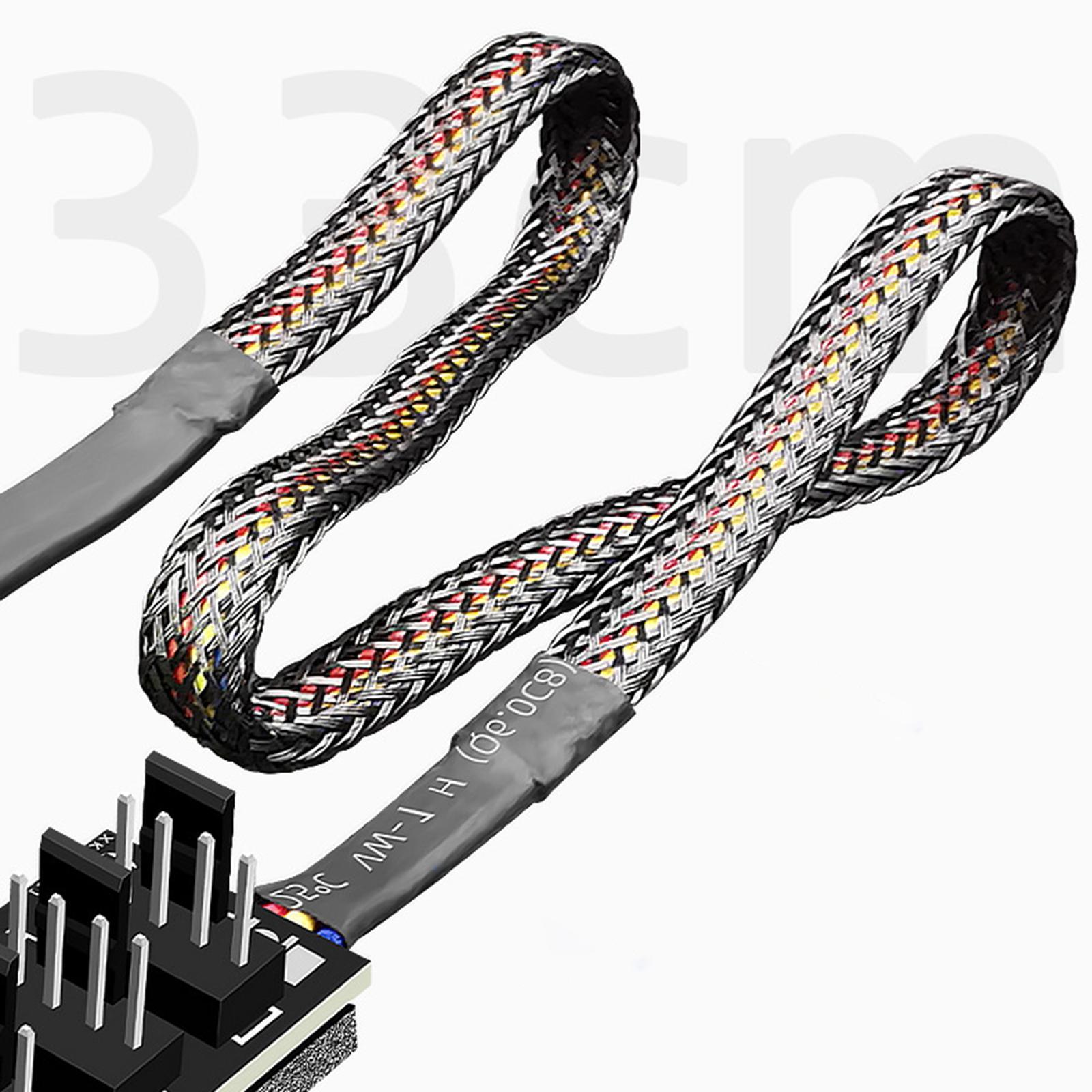 1PC 5V Fan Splitter 4 Pins Fan Splitter CPU Cooler