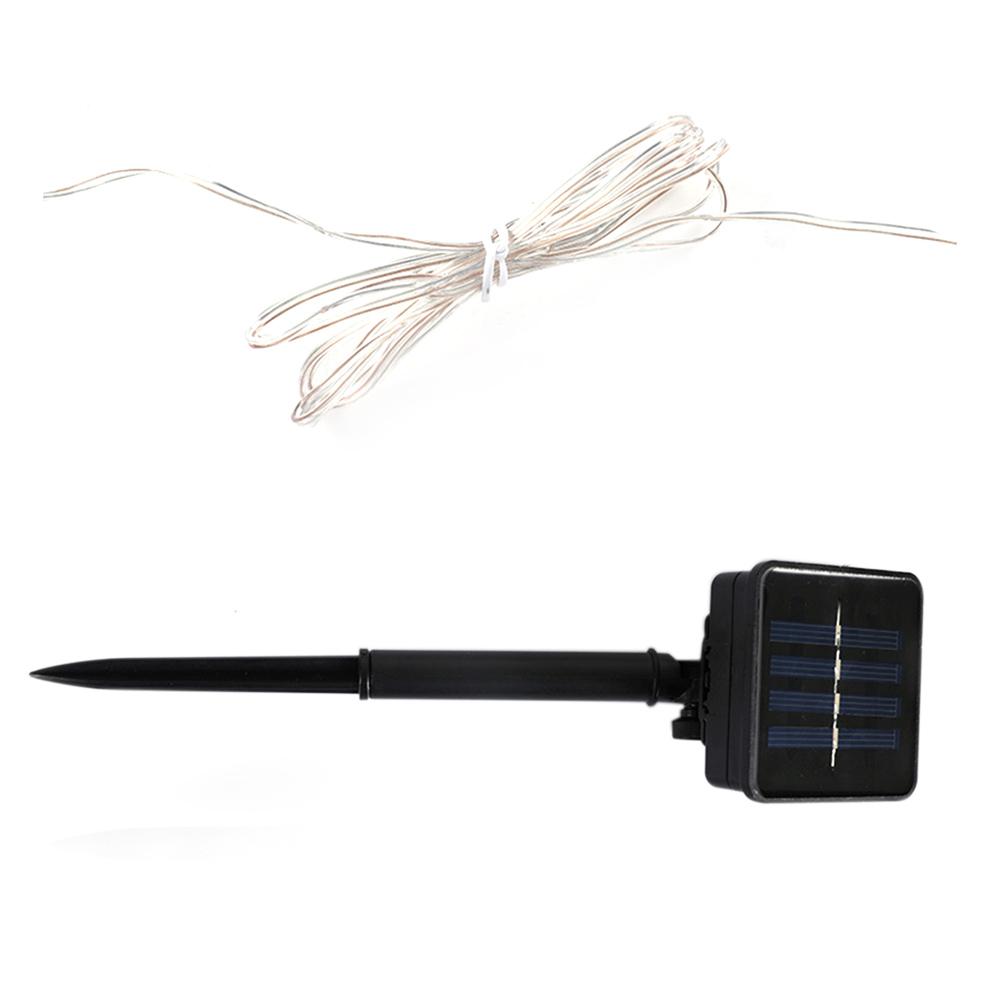 Dây đèn LED năng lượng mặt trời trang trí sân vườn, tùy chọn chiều dài, số bóng LED