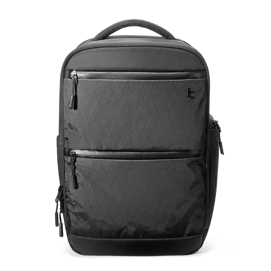 Balo TomToc X-Pac Techpack Black chứa được laptop 16 inch làm bằng vải buồm bền đẹp Hàng Chính Hãng
