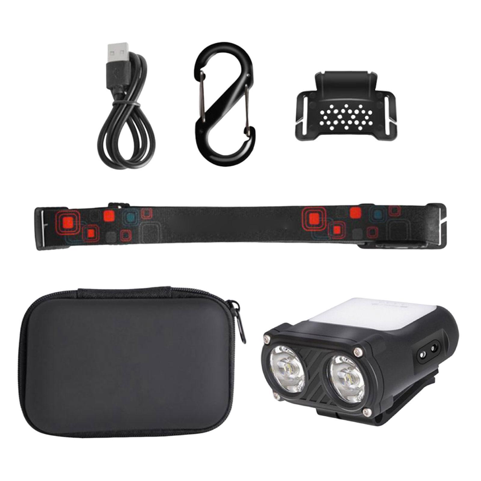 Mini LED Flashlight Body Sensor Lightweight with Head Strap Bright