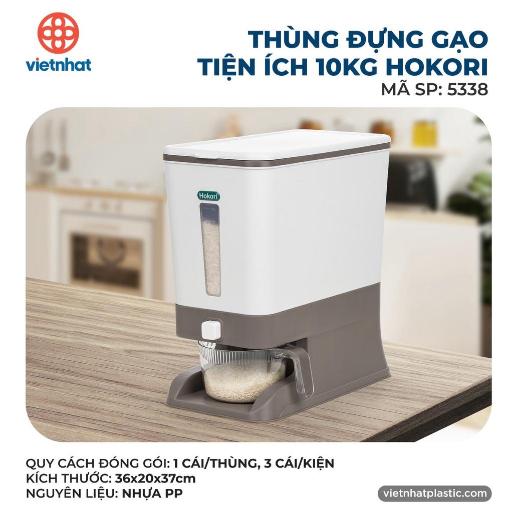 Thùng đựng gạo thông minh công nghệ nhật bản Việt Nhật - chống ẩm, chống mối mọt, dung tích 10kg