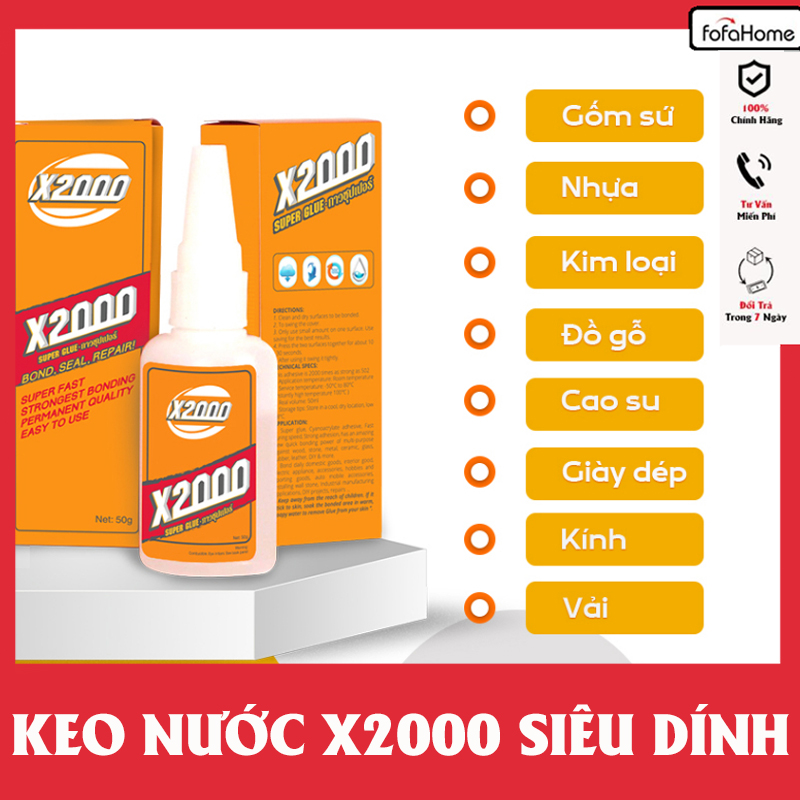 Keo Dán Đa Năng Siêu Dính X2000/ Tree Frog Chống Nước Gắn kết Mọi Vật Liệu , Gỗ, Gạch, Kính Lọ To