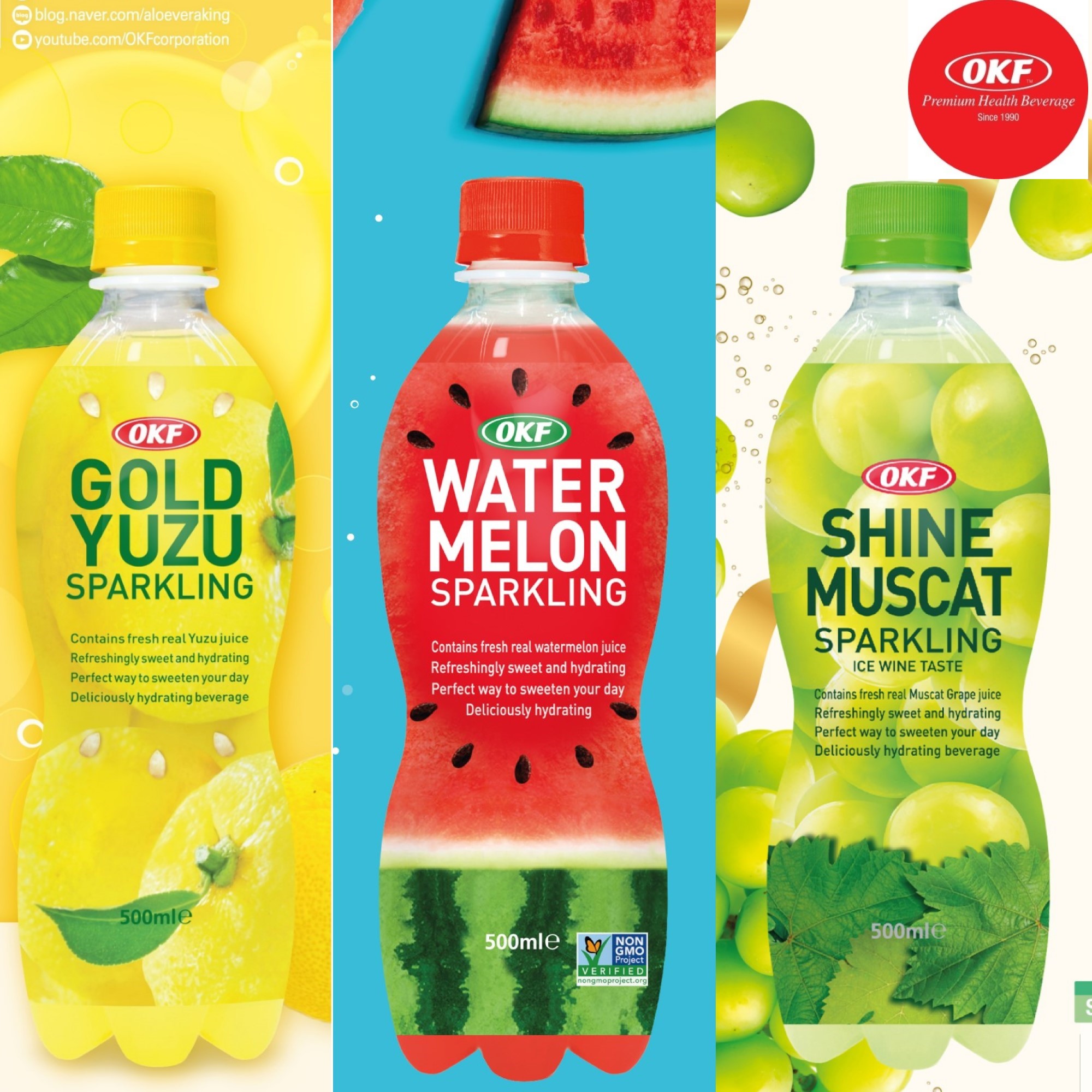 Nước chanh yuzu sparkling OKF 500ml