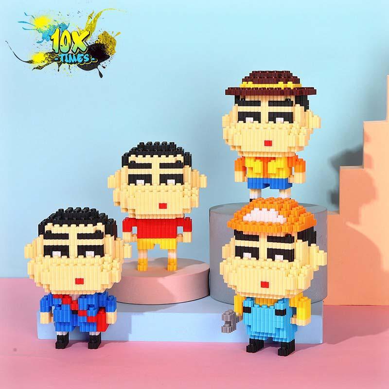 Mô hình lắp ráp 3d Shin cậu bé bút chì mô hình quà tặng lắp ráp cho trẻ nhỏ bạn trai bạn gái