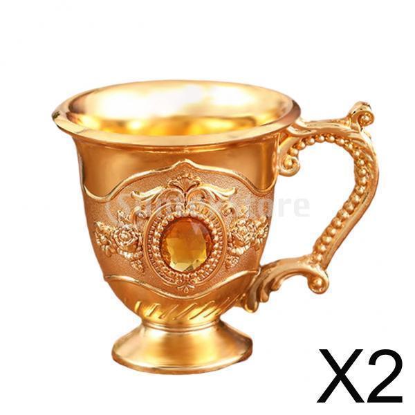 2x Wine Cup Liquor Glass Engraved Wine Glass European Style for Room Bar