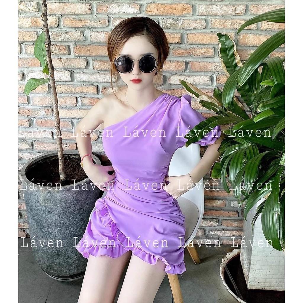 Đầm lệch vai bèo xinh hết nấc