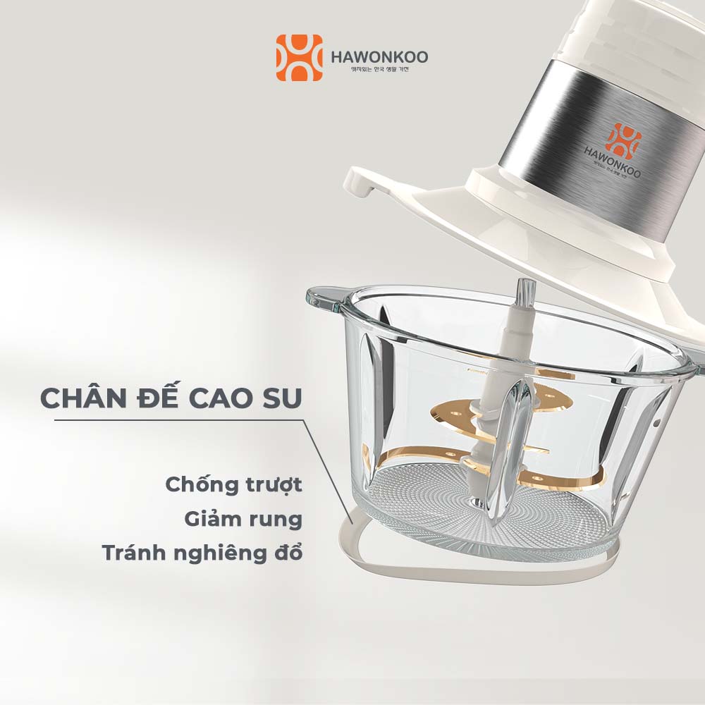 Máy xay thịt HAWONKOO MCH-200 300W Dung tích 1800ml Hàng Chính Hãng Bảo Hành 12 Tháng - Thương Hiệu Hàn Quốc