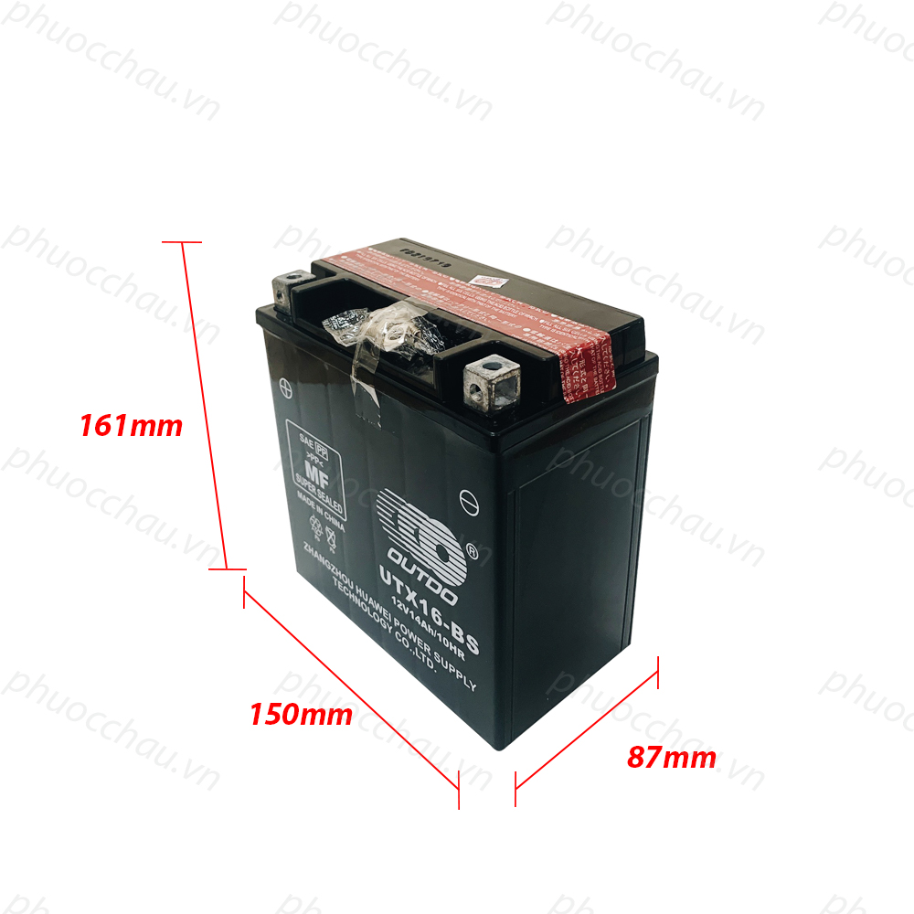 Bình ắc quy xe moto OUTDO UTX16-BS