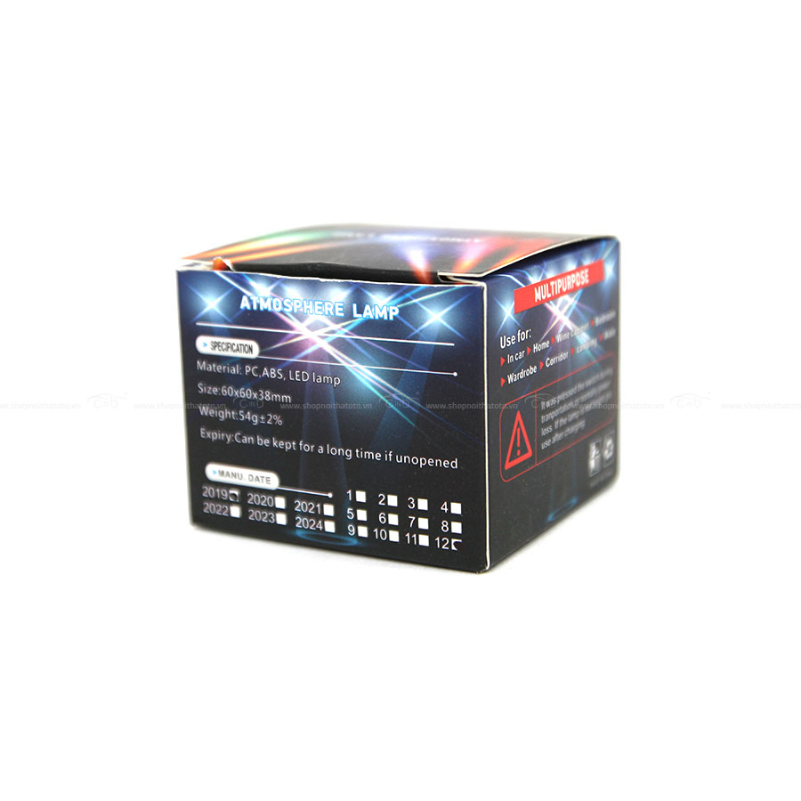 Đèn Led Cảm Ứng Âm Thanh Trên Ô Tô CIND Y-980 5V 2W