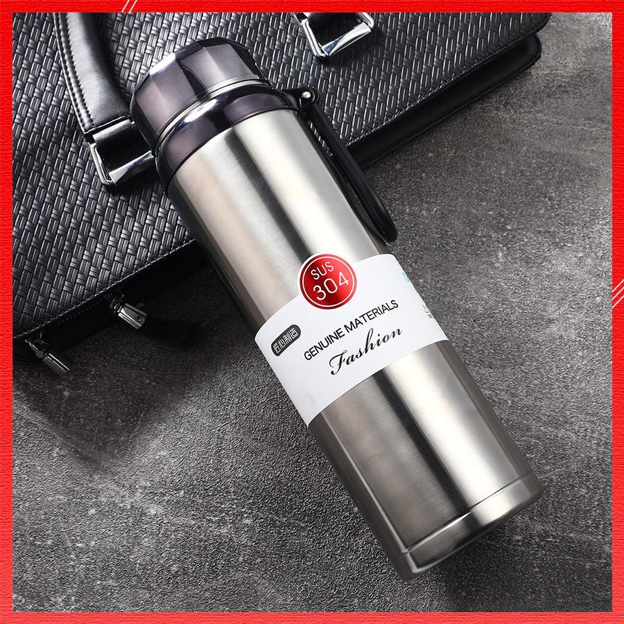 Bình Giữ Nhiệt Inox Cao Cấp Giá Rẻ SUS 304 Bình Đựng Nước Nóng Lạnh Chất Liệu Inox Bền Bỉ Dung Tích Lớn 800 ML - 1500 ML