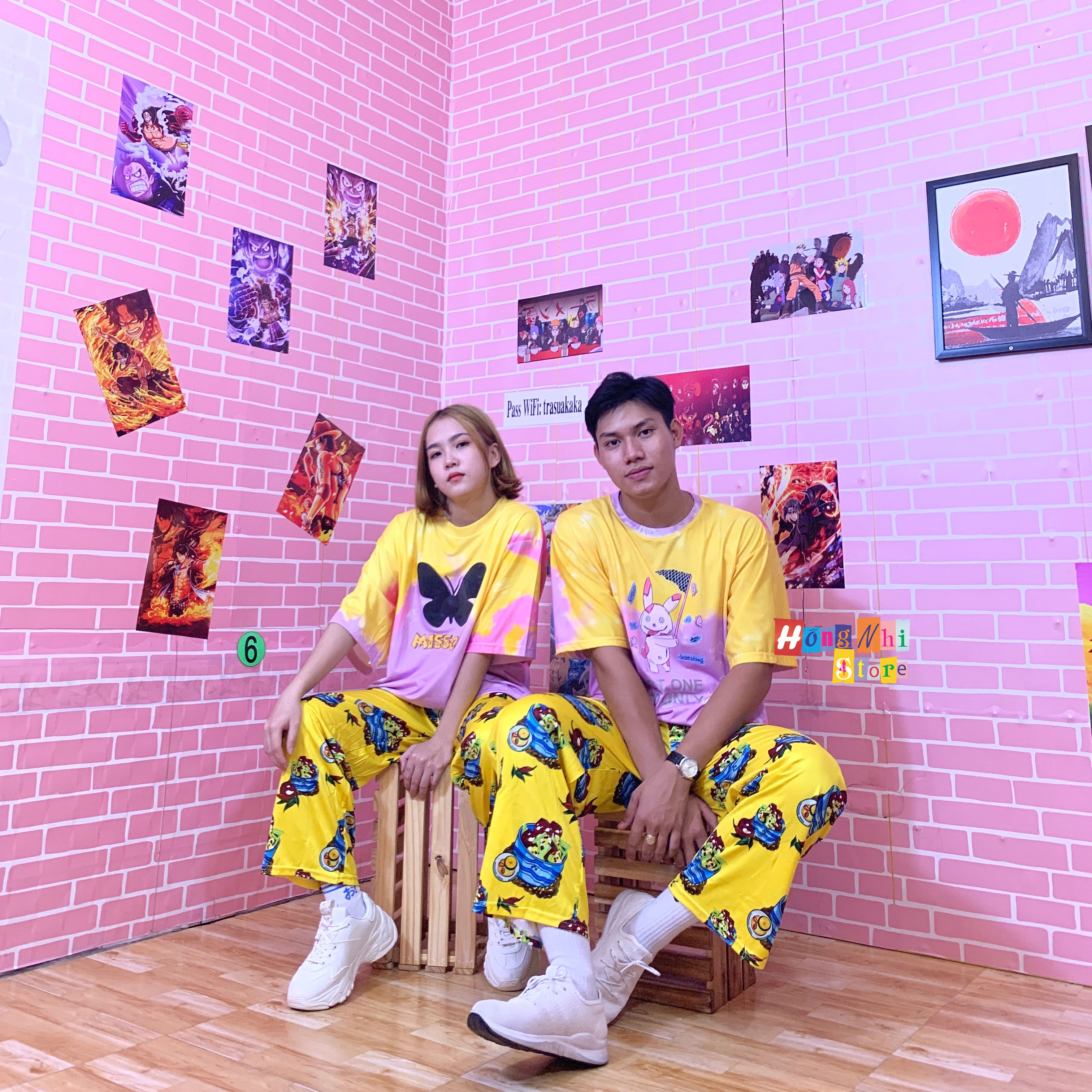 Quần Hoạt Hình Ốc Nhồi Dài Ống Rộng Cartoon Pant V2 Oversize Ulzzang Unisex - MM