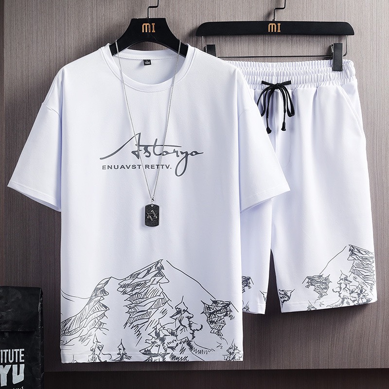 Đồ bộ nam Phiên bản Hàn Quốc in hình Núi Tuyết độc lạ, phong cách Slim Fit mặc là đẹp