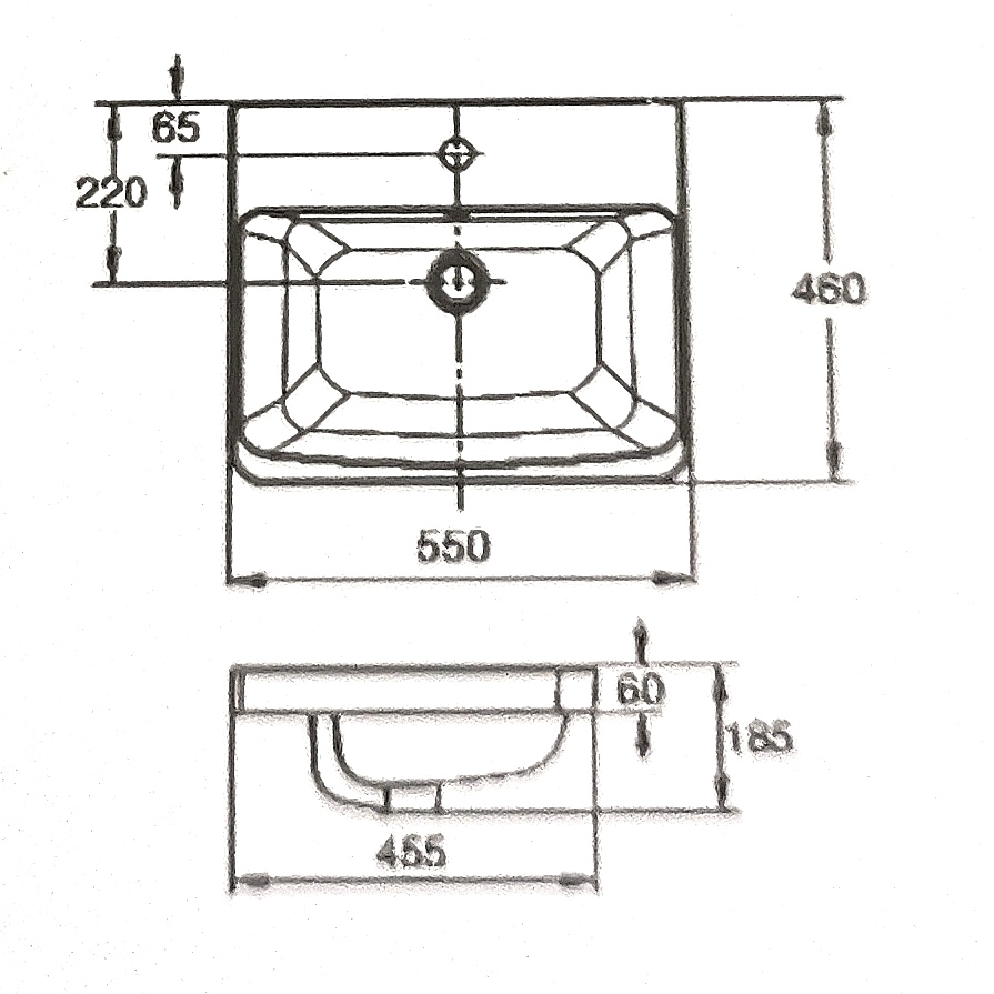 Chậu lavabo đặt bán âm bàn American Acacia E WP-F417