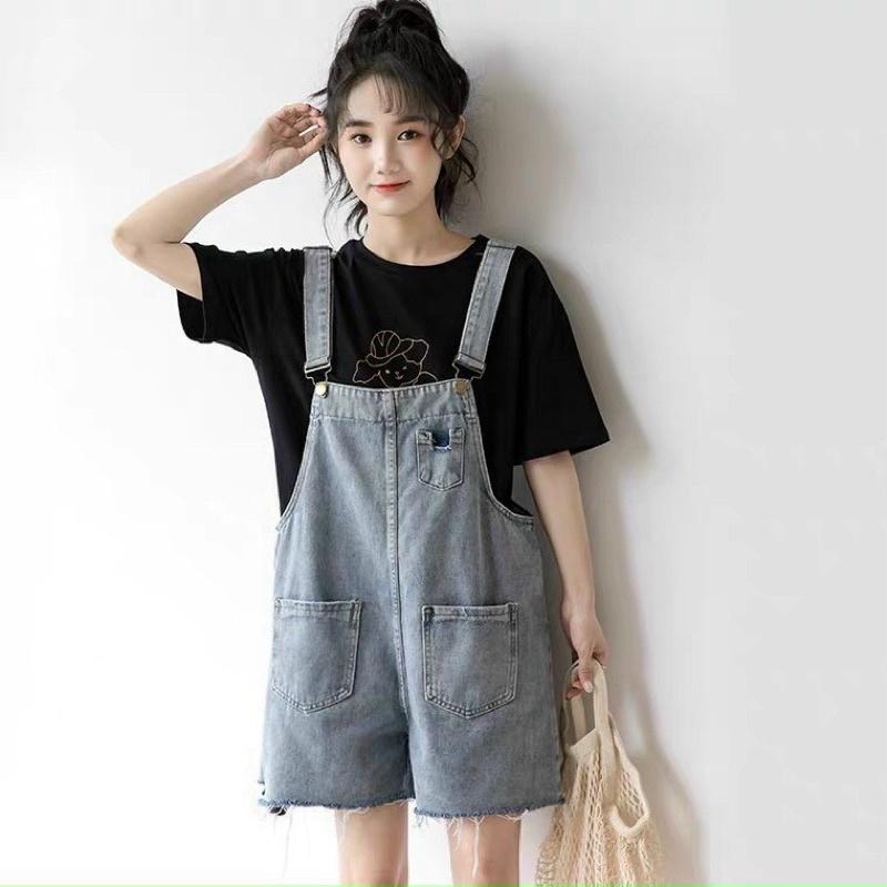 Quần yếm jean short đáng yêu năng động cho các nàng