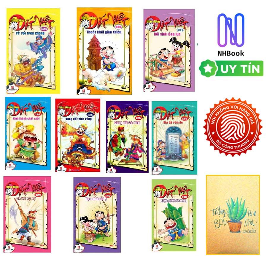 Combo Truyện Tranh Thần Đồng Đất Việt - Tặng sổ tay xương rồng
